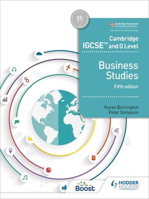 cover image of Cambridge IGCSE and O Level Business Studies